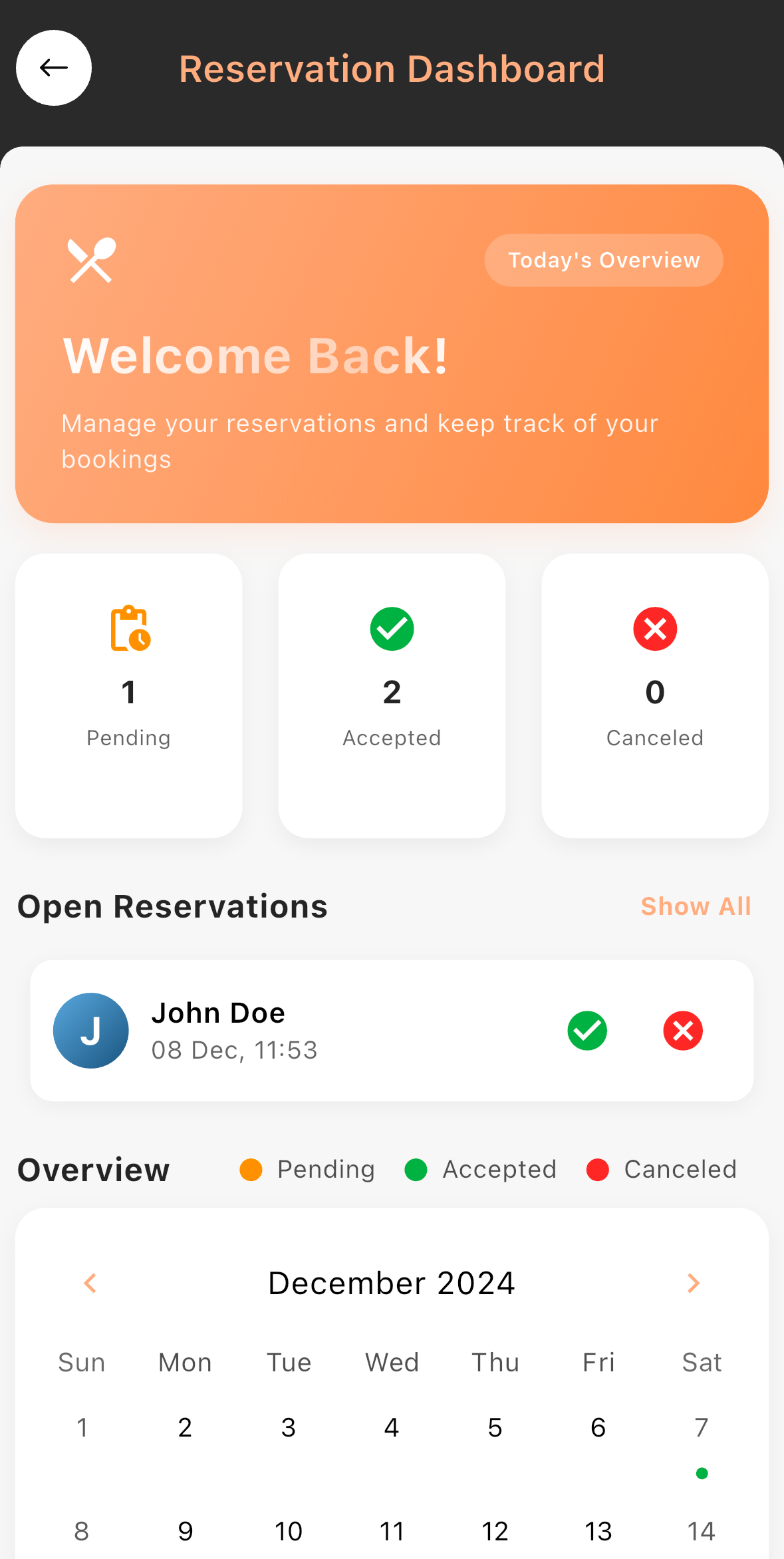 Reserv - Restaurant Booking app preview